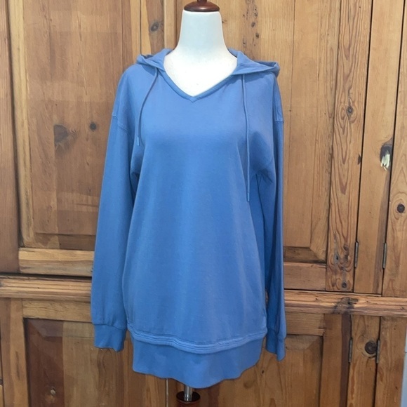 Athleta Sundown Alliance Hoodie Organic Cotton Breathable relaxed fit Sz. XS - Picture 5 of 15